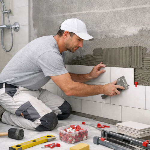 Symbole graphique évoquant des projets de rénovation et de transformation de salles de bain au Québec